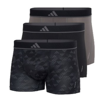 【adidas 愛迪達】男士 再生彈力運動平口褲三入組 ACTIVE MICRO FLEX ECO TRUNK 3 PAIRS