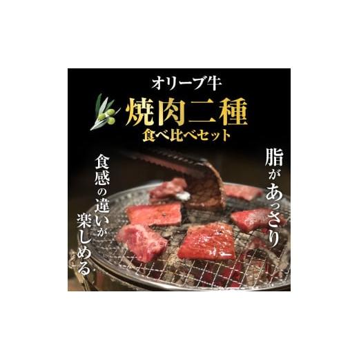 ふるさと納税 香川県 高松市 オリーブ牛 焼肉二種食べ比べセット