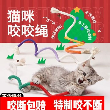 💥臺灣有貨💥免運💥貓咪玩具咬咬解悶磨牙潔齒薄荷蟲癭小貓靜音逗貓神器耐磨用品 DVJN