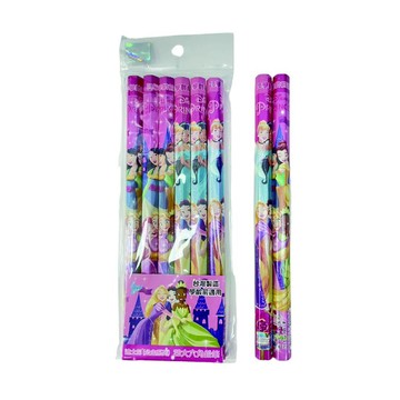 迪士尼(公主系列)2B大六角鉛筆(6入) 公主 鉛筆 文具【5ip8】WP059901