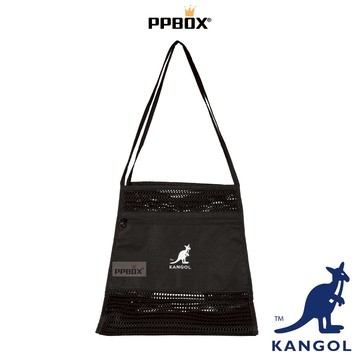 KANGOL 袋鼠 針織網布 【65551780】時尚 包包 肩背包 購物包 隨身小包 購物袋 洞洞包 日韓穿搭