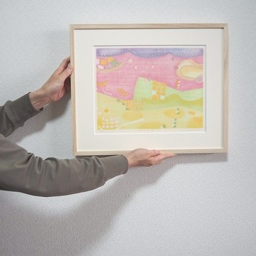 水性木版畫 [方向變化 1] 僅紙張 手工日本紙