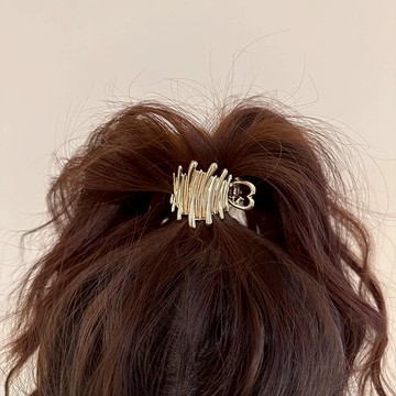 台灣現貨  馬尾髮夾 A21 金屬中號抓夾 高馬尾髮夾 小抓夾 迷你側邊網紅 劉海夾 鯊魚夾♚Yu識美♚