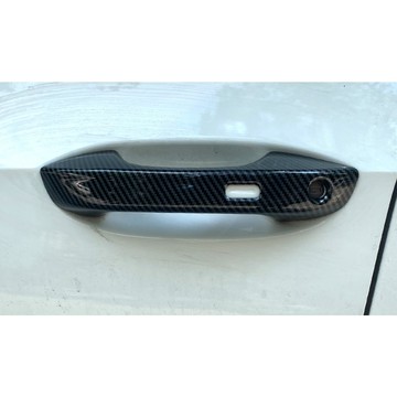 ~歐力斯~福斯 VW 21-26年 8代 GOLF GOLF8 拉手 手把 外拉手 把手 保護蓋 碳纖維紋 烤漆黑
