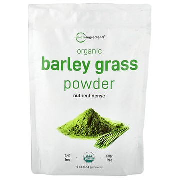 Micro Ingredients, Organic Barley Grass Powder, 16 oz (454 g)
