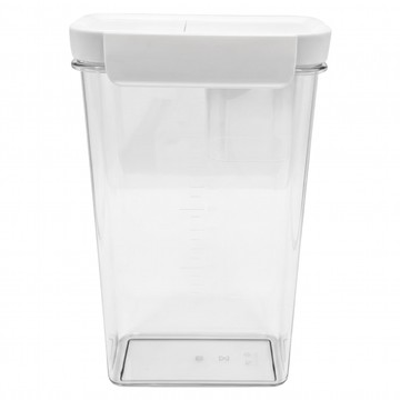LazyCorner 懶角落 帶出料口雜糧收納盒 2300ml  白色  L  1個