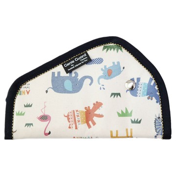 OrganicFactory TPU汽車用安全帶護套 動物圖案  Jungle Navy  1個