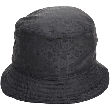 BALLY 字母交錯緹花再生材質漁夫帽(黑色)