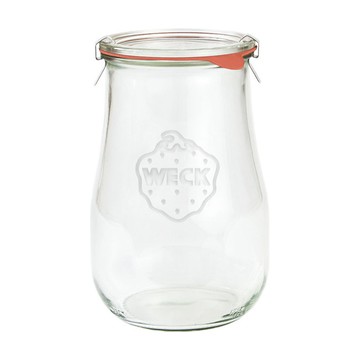 Weck 738 玻璃罐附玻璃蓋 Tulip Jar (附密封圈L) 1750ml (WK037)