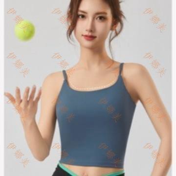 【臺灣出貨👙】1902#爆款瑜伽吊帶背心健身無痕防震防下垂瑜伽一體式美背女【伊娜美】