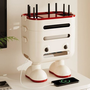 限時秒殺價💰 WiFi路由器收納盒 電線整理盒 排插收納 光貓機頂盒置物盒 客廳桌面收納 理線盒