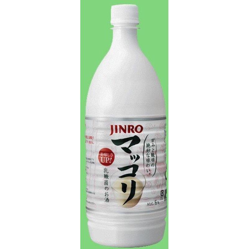 市場 送料無料 マッコリ 1Lペット JINRO 1000ml×15本