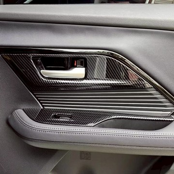 適用於豐田YARIS CROSS專用 扶手防刮飾板 玻璃升降按鈕碳纖維飾板 酷動版 潮玩版 享樂版 內拉手防刮