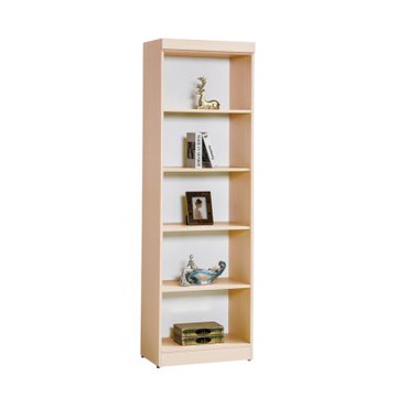 文創集  米果亞2尺開放五格高書櫃/收納櫃(二色可選) -60x40x196cm免組