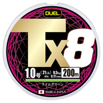 DUEL TX8 200M 1.0號 高強度耐磨 釣魚線  PE線 五彩  1個