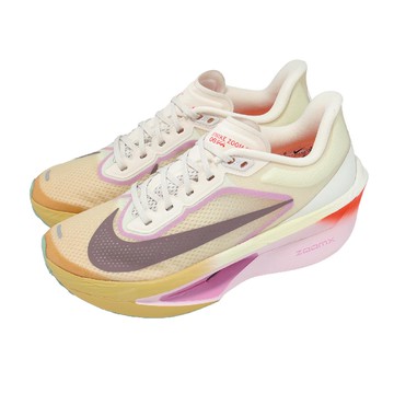 競速跑鞋 Wmns Zoom Fly 6 女鞋 米 紫 回彈 氣墊 慢跑鞋 FN8455-106
