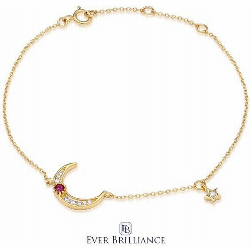 ブレスレット レディース EVER BRILLIANCEカットジルコニア ムーン スター 星 月 ブレスレット 誕生日 女性 彼女 ジュエリー  おしゃれ シンプル かわいい 通販 LINEポイント最大0.5%GET | LINEショッピング