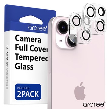 Araree Apple iPhone 15/15 Plus 鏡頭保護貼(2片裝)(透明)