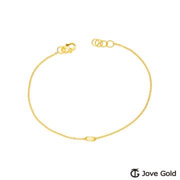 【JoveGold漾金飾】 匠心獨具黃金手鍊