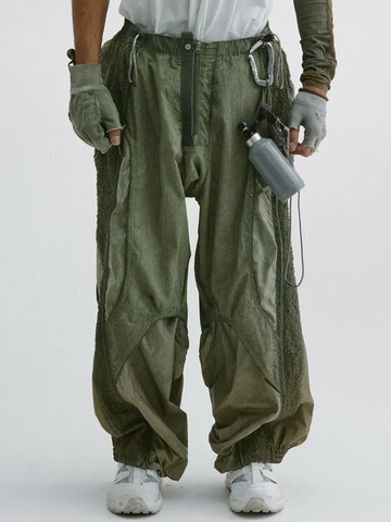 Hamcus SS25 DUSZEN SFS / Lichen-Eroded Pants 深綠 可拆式拼接長褲 ZM01125-1(DD)