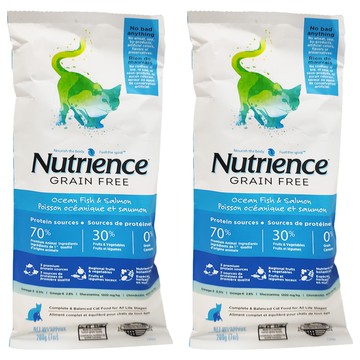 Nutrience 紐崔斯 無榖 養生貓糧 六種魚 海洋魚與鮭魚  200g  2包