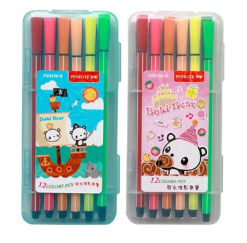 Penrote 筆樂 PG0130 12色細桿水洗彩色筆 (盒裝)