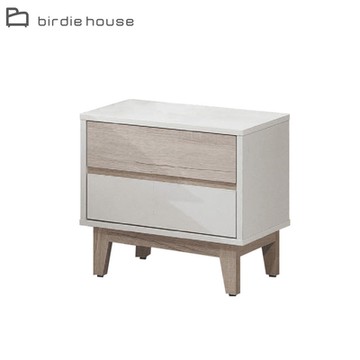 柏蒂家居-多里安1.6尺床頭櫃/二抽收納置物櫃-48x40x49cm