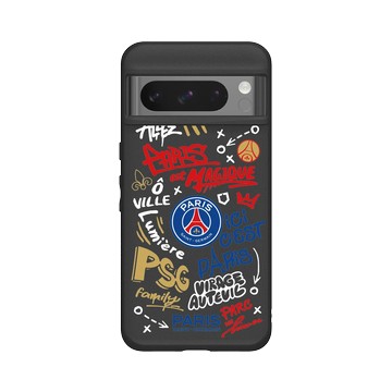 Pixel 8 Pro SolidSuit 黑 - PSG - Paris Saint-Germain - 塗鴉風