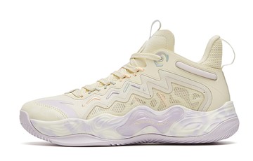 WMNS ANTA BASKETBALL SHOES CREAM WHITE PURPLE