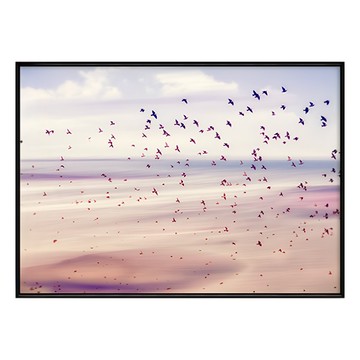 飛鳥 壁畫  30 x 40cm  黑色