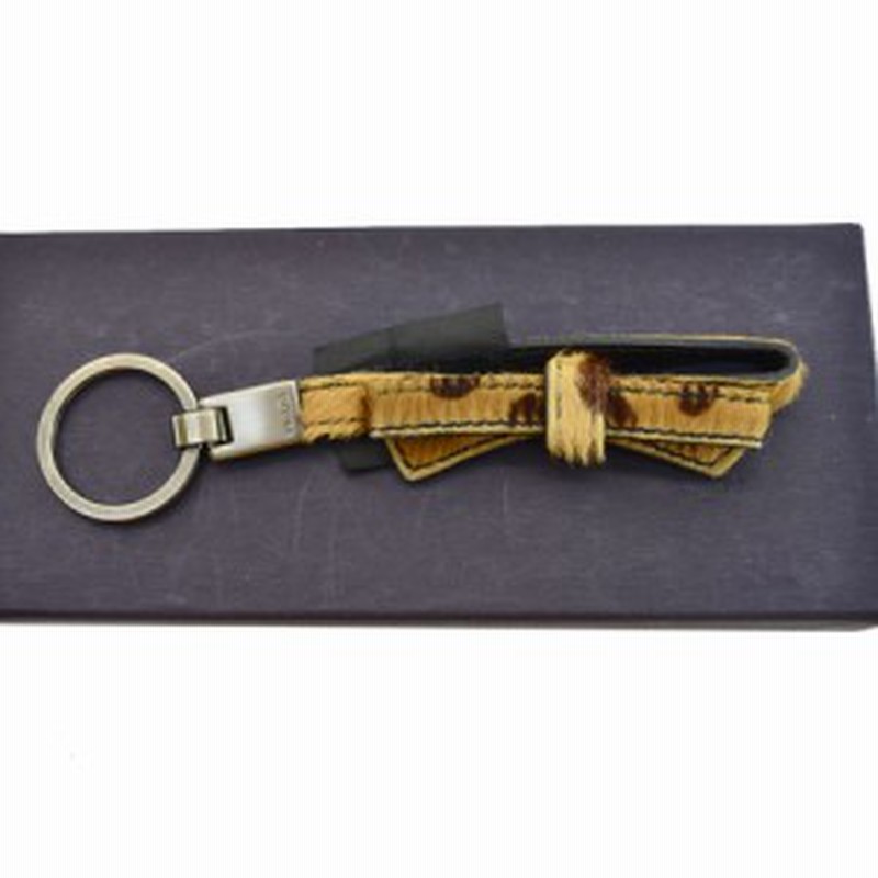 定番人気 中古 プラダ キーリング レディース ブラウン系xメタルカラー K9005 通販 Lineポイント最大1 0 Get Lineショッピング