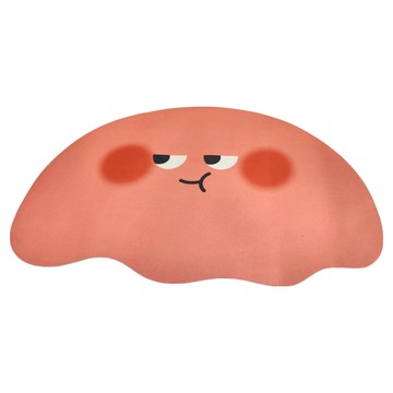 可愛表情硅藻泥地墊 瞬間吸水 快速揮發 雙面防滑  60 x 40cm  紅色傲嬌  1個