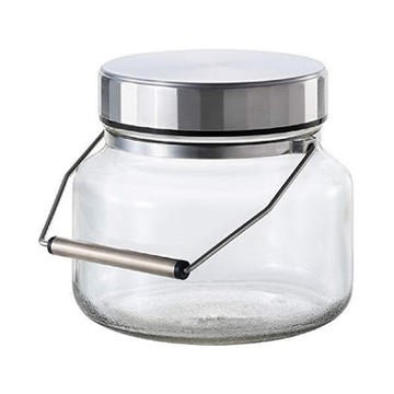 日本【石塚硝子】金屬蓋玻璃保存瓶 1L