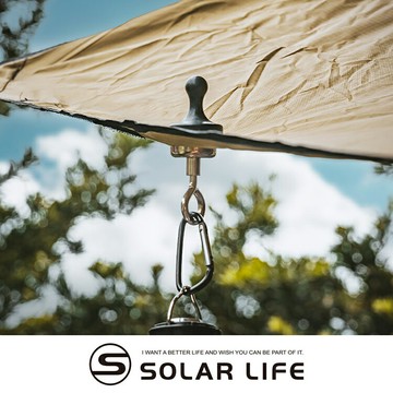 索樂生活 Solarlife 多功能強力磁鐵掛勾+D扣.強力磁鐵扣環 露營磁鐵 天幕磁鐵掛鉤 磁鐵掛勾組 帳篷D型扣