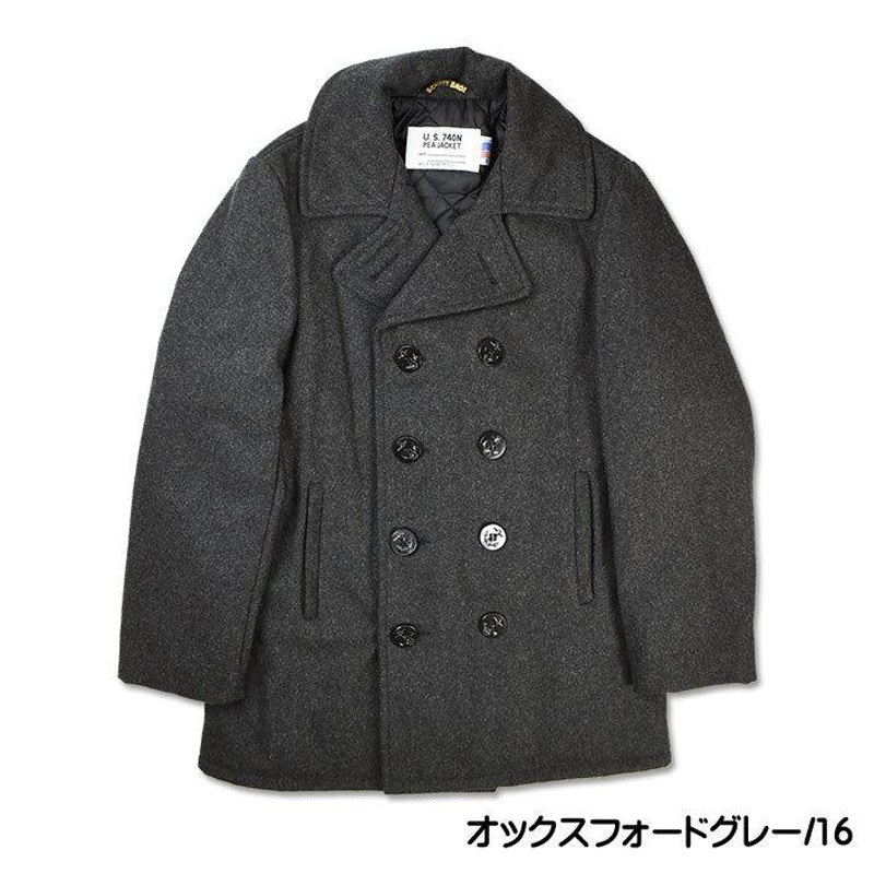 Schott ショット 740US PEACOAT ピーコート ウール メルトン PEACOAT メンズ Made in USA 7658  7821154004 | LINEブランドカタログ