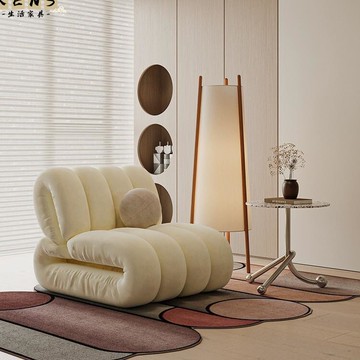 公司貨 免運 可開立發票 沙發 沙發椅 單人沙發 客廳沙發中古風休閑椅單人懶人沙發椅設計師款網紅創意民宿臥室小沙發客廳工廠現貨直銷 售後保障 全館八折 5k830