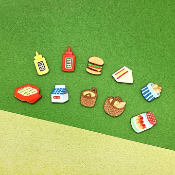 野餐美食系列貼耳耳環 / 耳夾