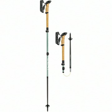 ├登山樂┤德國 LEKI Makalu FX Carbon 軟木把碳纖維折疊輕量登山杖110-120cm  1對 65620622C