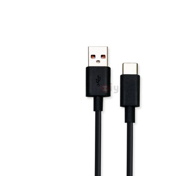 ZIYA PS5 USB Cable Type-C 橘色USB埠 快充傳輸線 惡魔闇黑款 100cm