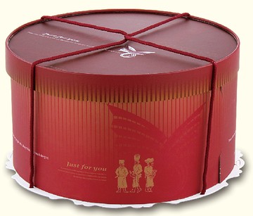 【優惠量240個】貝克家族手提圓型蛋糕盒12吋/122BK-2