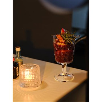 熱紅酒杯圣誕雞尾酒高腳杯子耐熱透明玻璃香檳杯微醺ins冬季酒杯