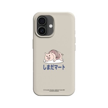 iPhone 16 SolidX 貝殼灰 - 排球少年 Haikyu!! - 嶋田超市招牌小豬