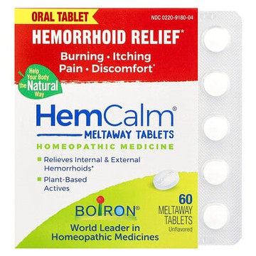 Boiron, HemCalm®，無味，60 片速溶片