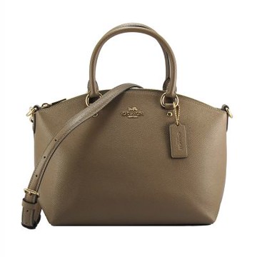 COACH SADIE專櫃美型防刮手提/肩背/斜背包CCM70(灰褐)