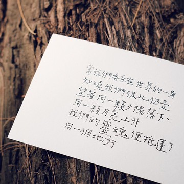 牧歌與炊煙。我們的靈魂便抵達了同一個地方 文字明信片 青青的島