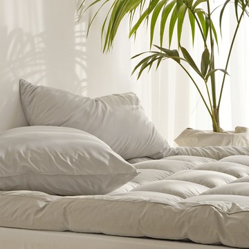 nubizio 舒適睡眠 巨型 純棉 床墊  超級單人  灰色