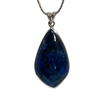 【喨喨飾品】鳯凰石純銀鑲邊墜 M198