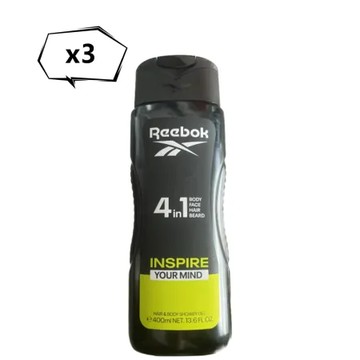 義大利進口Reebok 4合1沐浴膠--超越自我(400ml)*3
