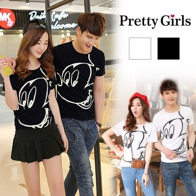 新着 ミッキー Tシャツ 半袖 ディズニー Tシャツ 春夏 ペアルック Tシャツ ペア Tシャツ カットソー レディース メンズ キャラクター 通販 Lineポイント最大get Lineショッピング