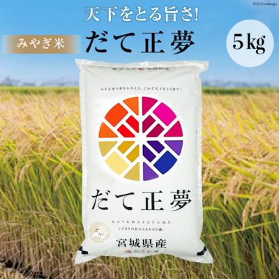 ふるさと納税 気仙沼市 みやぎ米「だて正夢」5kg(精米)[20562209]